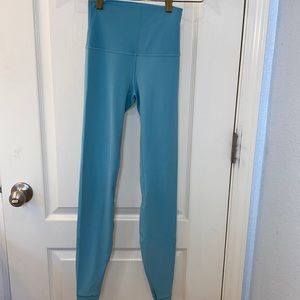 teal lululemon align leggings